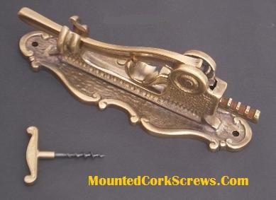 Wall mounted corkscrew  Antique Wall Mounted Cork Opener