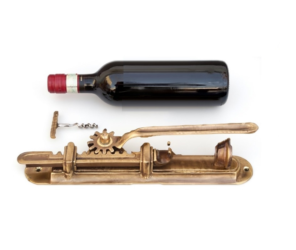 Classic Bronze-Finish Wall-Mounted Corkscrew WBF107