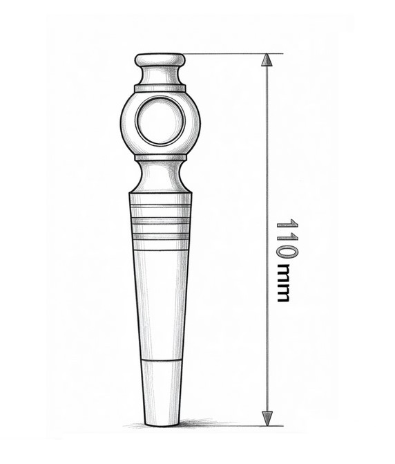 elegant portable brass wine opener.