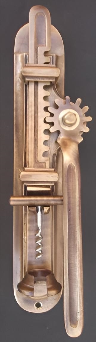 Classic bronze wall-mountedcorkscrew